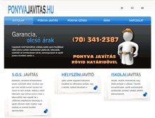 Tablet Screenshot of ponyvajavitas.hu